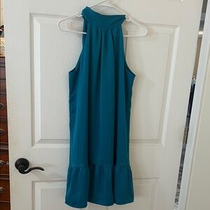 LOFT Teal Sleeveless Dress